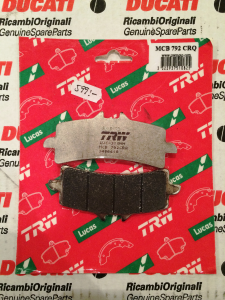 Brake pads monoblock hypersport. MCB 792CRQ