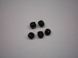 Gummimutter till kåpa, kåpglas Ducati. 5st M4 x 0,5 gänga