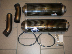 Beg. Termignoni kolfiber slip-on till Ducati 848, 1098 och 1198.