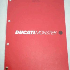 Begagnad verkstadshandbok Ducati Monster 900ie. 91470121L