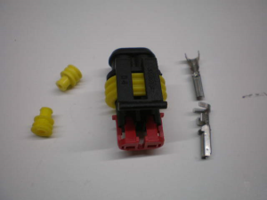 AMP kontakt hane, 2-polig