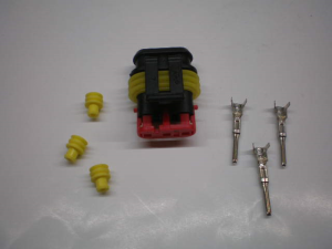 AMP kontakt hane, 3-polig