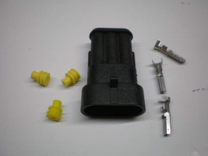 AMP kontakt hona, 3-polig.